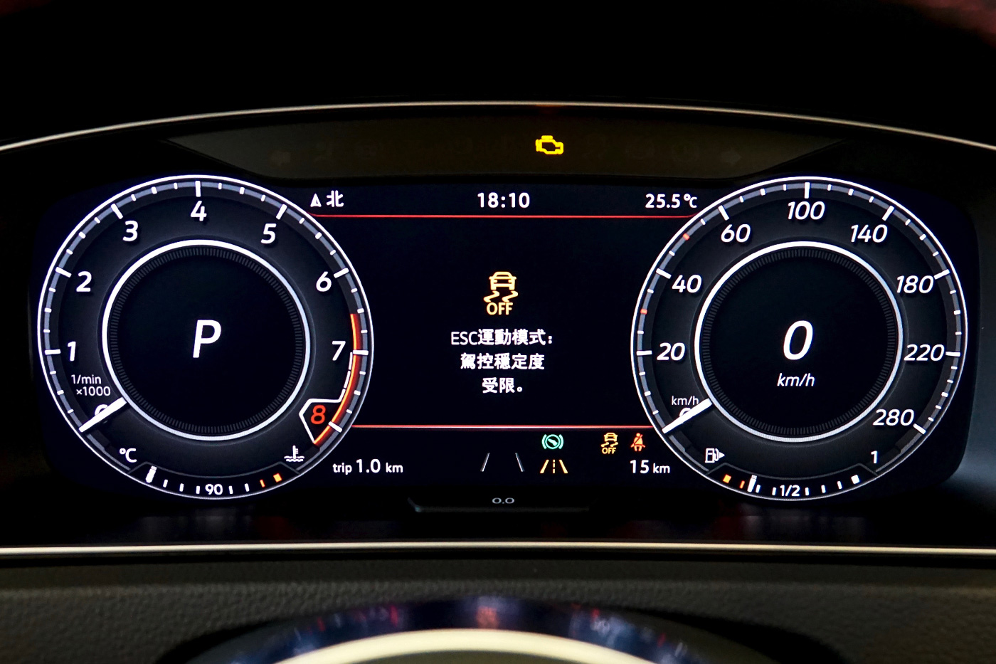 Golf GTI 數位儀表 ESC Sport mode